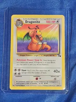 Dragonite (19) Unlimited Rare Pokemon Fossil 19/62 MP - Image 1