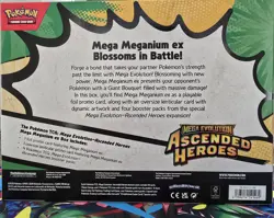 Pokemon TCG Mega Meganium ex Box Mega Evolution Ascended Heroes Promo Booster - Image 2