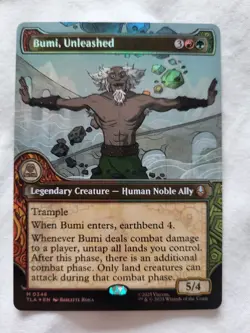 Magic: The Gathering - Mtg - Bumi, Unleashed - TLA FOIL Showcase Borderless - Image 1