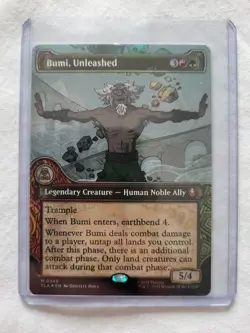 Magic: The Gathering - Mtg - Bumi, Unleashed - TLA FOIL Showcase Borderless - Image 5