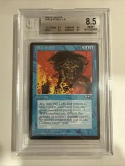 Magic: The Gathering - Force of Will - Alliances - BGS 8.5 MINT Free shipping - Image 1