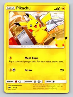 Pikachu 025/025 Promo McDonald's 25th Anniversary Promos Pokemon NM - Image 1