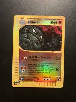 Graveler REVERSE HOLO Expedition No. 79/165 Uncommon Pokemon Card - Light Play - Image 1