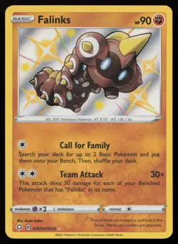Falinks SV074/SV122 Shiny Rare Shining Fates Shiny Vault Pokemon NM - Image 1