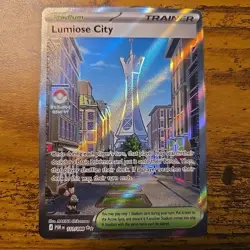Lumiose City 111/088 Perfect Order Holo Full Art Illustration Rare NM Pokemon - Image 1