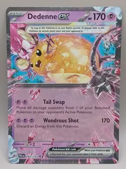 Dedenne ex 093/193 Double Rare Paldea Evolved Pokemon TCG - Image 1