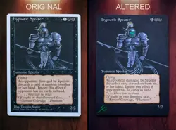 Hypnotic Specter *Altered Hand Painted Extended Borderless Art* 4th MTG by Erich - Image 2