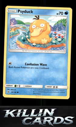 Psyduck 28/149 Pokemon Common SM Base Set Card LP - Image 1