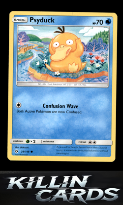 Psyduck 28/149 Pokemon Common SM Base Set Card NM - Image 1
