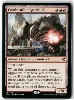 Combustible Gearhulk Commander: Aetherdrift NM MAGIC MTG - Image 1