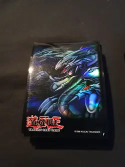 40 Count Yu-Gi-Oh Retro Blue-Eyes Ultimate Dragon Sleeves - Used - Image 1