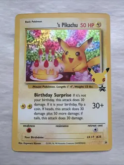Pokemon Celebrations Classic Collection Birthday Pikachu 24/53 Stamped Holo - Image 1