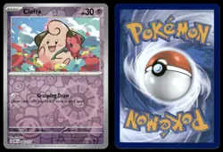 Pokemon Obsidian Flames Cleffa 080/197 Common REVERSE HOLO Near Mint - Image 3