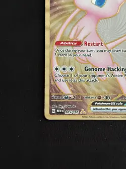Mew ex - (151 Metal Card) 205/165 Scarlet & Violet 151 Promo Pokemon TCG - NM - Image 4