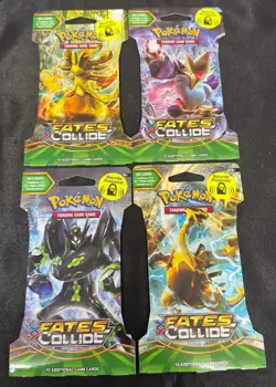 XY Fates Collide Blister Pack Set - 4x Booster Sealed - Pokemon Cards - Image 1