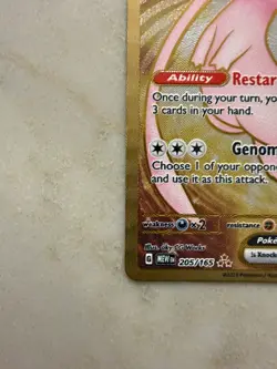 Mew ex Metal Card Gold Foil Pokemon - Image 4