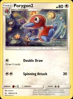 Porygon2 156/214 - Pokemon SM - Unbroken Bonds - LP - Image 1