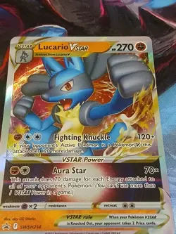 Pokemon TCG - Lucario V SWSH213 & Lucario VSTAR SWSH214 - Black Star Promo - NM - Image 3
