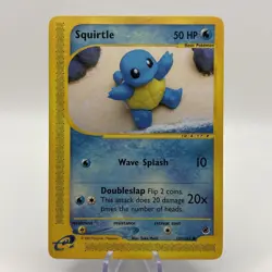 Squirtle 131/165 Expedition Base Set 2002 Pokemon Card Good Played Condition - Image 1