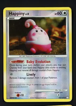 Happiny HP 52/123 - Reverse Holo Mysterious Treasures 🏝 Pokemon 2007 - Image 1