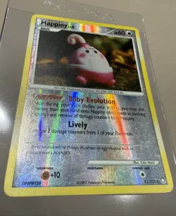 Happiny HP 52/123 - Reverse Holo Mysterious Treasures 🏝 Pokemon 2007 - Image 4