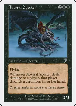 Abyssal Specter 116 MTG NM 7th Edition - Image 1