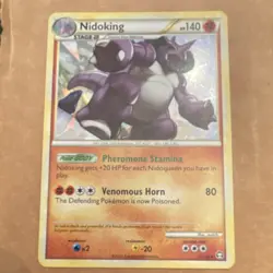 Pokemon Nidoking 6/102 Triumphant Holo Rare Stage 2 Card 140HP English - Image 1