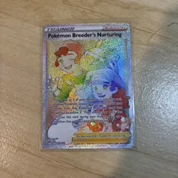Pokemon TCG Pokemon Breeders Nurturing 195/189 Rainbow Rare Darkness Ablaze NM/M - Image 1
