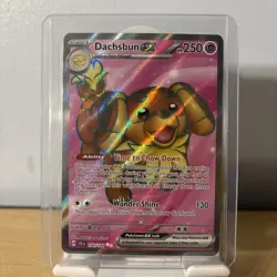 Dachsbun ex 160/142 Full Art Sv07: Stellar Crown Holo Pokemon TCG - Image 1