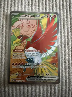 Pokemon TCG Card Ethan's Ho-Oh ex 209/182 Destined Rivals Full Art Mint - Image 1