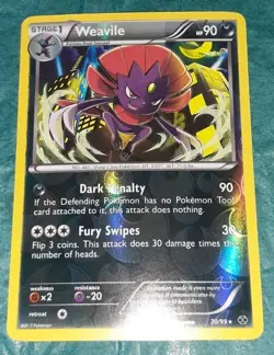 Weavile 70/99 Reverse Holo Rare | Next Destinies Pokemon TCG - Image 2