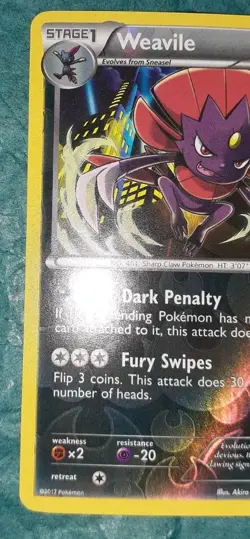 Weavile 70/99 Reverse Holo Rare | Next Destinies Pokemon TCG - Image 4