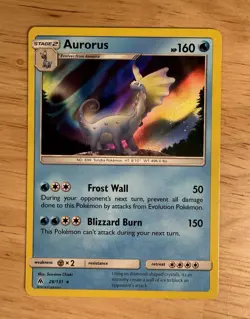 Pokemon Aurorus 28/131 Forbidden Light Holo LP - Image 2