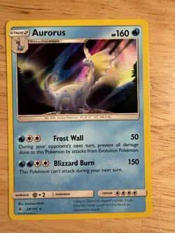 Pokemon Aurorus 28/131 Forbidden Light Holo LP - Image 5