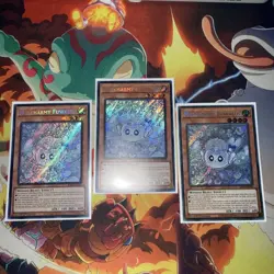 Yugioh Mulcharmy Fuwalos RA04-EN050 1st Edition Secret Rare Playset - Image 1