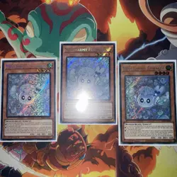 Yugioh Mulcharmy Fuwalos RA04-EN050 1st Edition Secret Rare Playset - Image 3