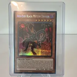 Yu-Gi-Oh Red-Eyes Black Meteor Dragon MP24-EN107 Prismatic 1st Edition - Image 3