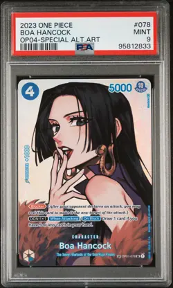 2023 One Piece Op04 Kingdoms Intrigue Boa Hancock #078 OP01-078 SP Special PSA 9 - Image 1