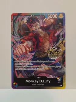One Piece Monkey.D.Luffy 3rd Anniversary Promo English - Image 1