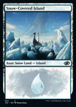 1 x Snow-Covered Island - Jumpstart 2022 - NM-Mint - MTG - Image 1
