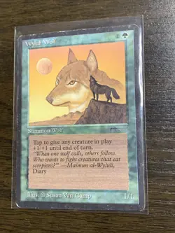 MTG 1x Wyluli Wolf - Arabian Nights NM Magic the Gathering - 160 - Image 1