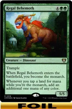 1x - Regal Behemoth - [SELECT] - Commander Masters - NM MTG - Image 2
