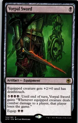 Vorpal Sword LP Adventures in the Forgotten Realms 124/281 MTG Regular - Image 1