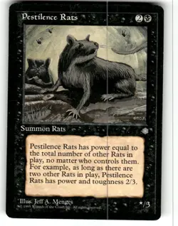 MTG Magic the Gathering Pestilence Rats (157/383) Ice Age - Image 1