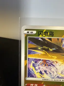 Pokemon Sword&Shield Pokemon GO S-Chinese Exclusive Picture Card Zapdos Holo - Image 2