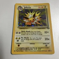 Pokemon TCG Jolteon Holo Rare Card 4/64 Jungle 1999 WOTC - Image 3
