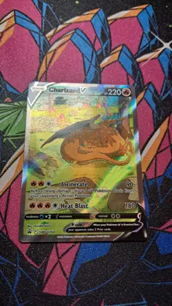 Charizard V SWSH260 Full Art Holo Black Star Promo Pokemon Card LP - Image 3