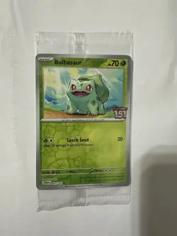 Bulbasaur 001/165 Pokemon TCG Scarlet & Violet 151 Best Buy Stamped Promo Sealed - Image 1