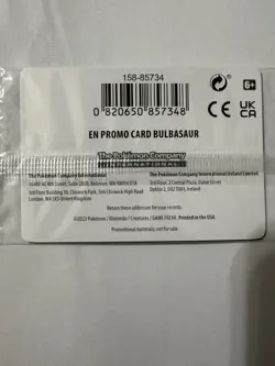 Bulbasaur 001/165 Pokemon TCG Scarlet & Violet 151 Best Buy Stamped Promo Sealed - Image 3