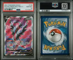 Pokemon 2021 Chilling Reign Full Art GALARIAN MOLTRES V #176 PSA 10 Gem Mint - Image 5